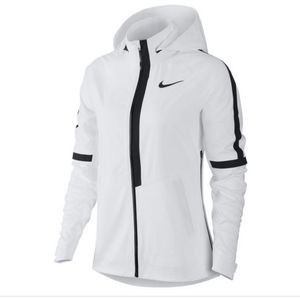 Nike aeroshield windbreaker jacket white black large L
